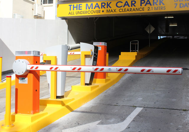 Automatic boom gates parking systems